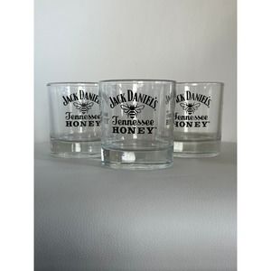 Jack Daniel’s Tennessee Honey Lowball Glasses Set of 3